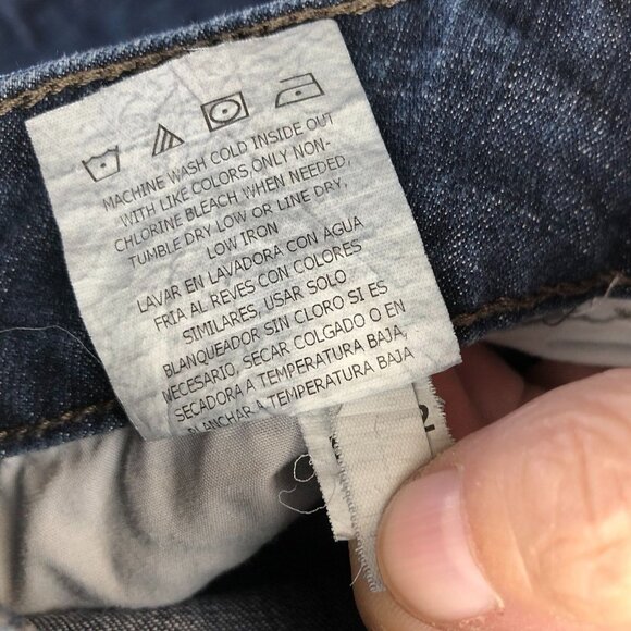 Riders By Lee Womens Jeans Size 16P Blue Denim Mid Rise Straight Leg Classic - Picture 9 of 14